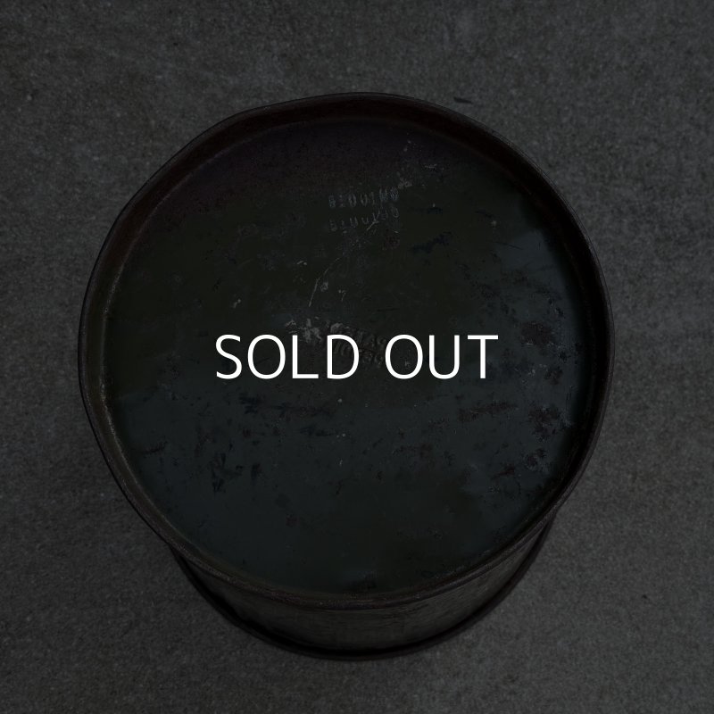 画像6: VINTAGE ANTIQUE TRASH CAN BUCKET ヴィンテージ アンティーク ゴミ箱 ダストボックス バケツ / 缶 インダストリアル 収納 カーキ 店舗什器 アメリカ (2)