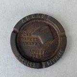 VINTAGE ANTIQUE ASHTRAY ヴィンテージ アンティーク アッシュトレイ 灰皿  / コレクタブル アドバタイジング オブジェ プレート キャストアイアン 企業物 鋳物 小物 アメリカ