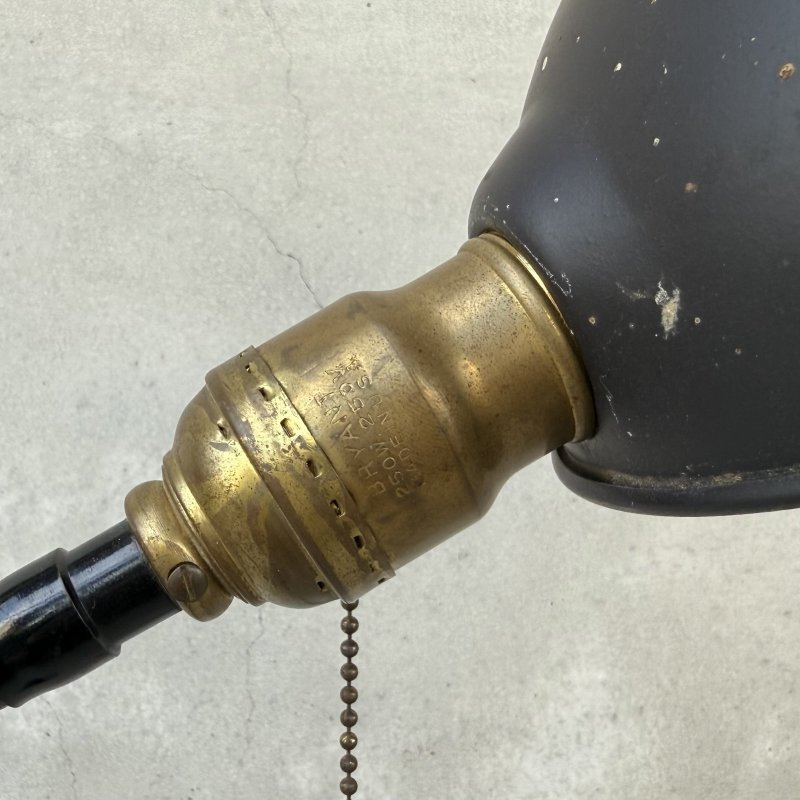 画像6: VINTAGE ANTIQUE DESKLAMP BRYANT ヴィンテージ アンティーク デスクランプ スタンドライト 卓上ライト テーブルランプ 照明 / グースネック アイアン 黒色 E26 店舗什器 アメリカ