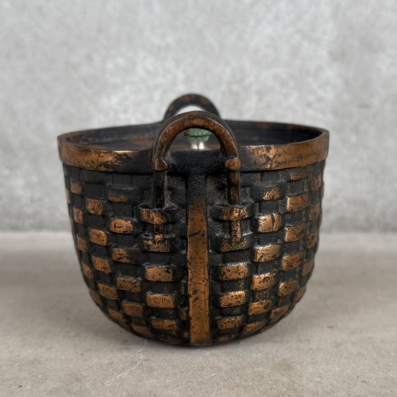 画像5: VINTAGE ANTIQUE COIN BANK JAPANNED  ヴィンテージ アンティーク コインバンク マネーバンク 貯金箱 ジャパンド ジャパンフィニッシュ / コレクタブル オブジェ インテリア スーベニア バスケットバンク アメリカ USA