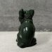 画像3: VINTAGE ANTIQUE  BULLDOG ヴィンテージ アンティーク フレンチブルドッグ オブジェ / コレクタブル ディスプレイ インテリア ガラス グリーン 置物 犬 動物 緑 アメリカ (1) (3)
