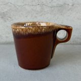 VINTAGE ANTIQUE HULL POTTERY MUGCUP ヴィンテージ アンティーク ハル マグカップ コップ 食器 陶器 / コーヒーカップ  ブラウン 茶色 カフェ 喫茶店 店舗什器 アメリカ (5)