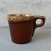 画像1: VINTAGE ANTIQUE HULL POTTERY MUGCUP ヴィンテージ アンティーク ハル マグカップ コップ 食器 陶器 / コーヒーカップ  ブラウン 茶色 カフェ 喫茶店 店舗什器 アメリカ (5) (1)