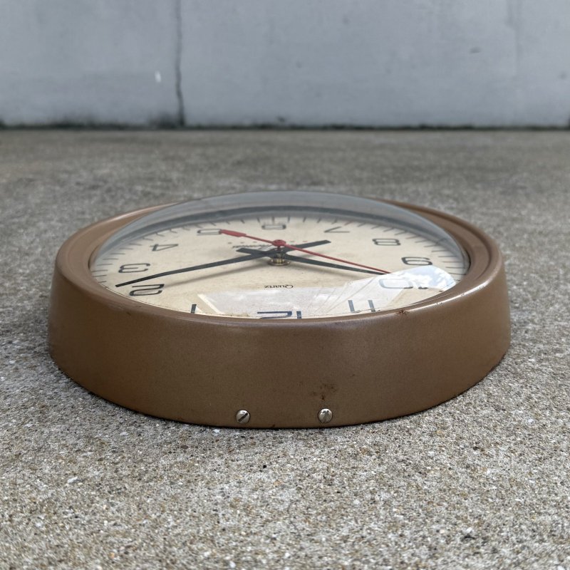 画像4: VINTAGE ANTIQUE WALL CLOCK SETH THOMAS ヴィンテージ アンティーク ウォールクロック 壁掛け時計 セストーマス / スクールクロック アイアン 鉄 小 丸型 店舗什器 アメリカ