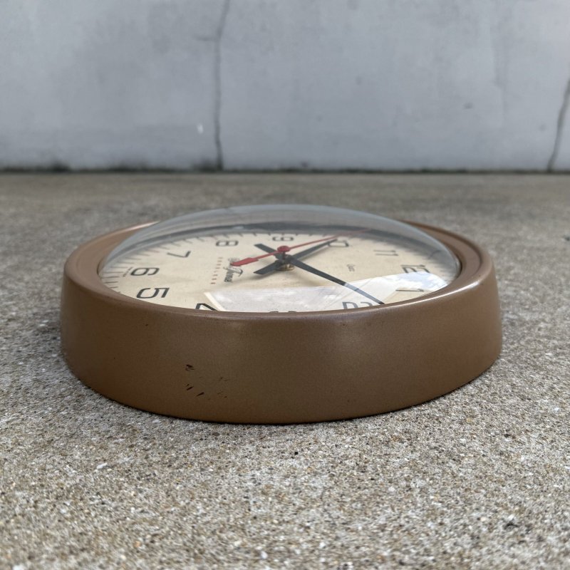 画像6: VINTAGE ANTIQUE WALL CLOCK SETH THOMAS ヴィンテージ アンティーク ウォールクロック 壁掛け時計 セストーマス / スクールクロック アイアン 鉄 小 丸型 店舗什器 アメリカ