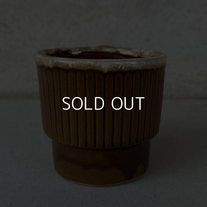 画像4: VINTAGE ANTIQUE POTTERY MUGCUP ヴィンテージ アンティーク マグカップ コップ 食器 陶器 / コーヒーカップ  ブラウン 茶色 楓 カフェ 喫茶店 店舗什器 アメリカ (7)