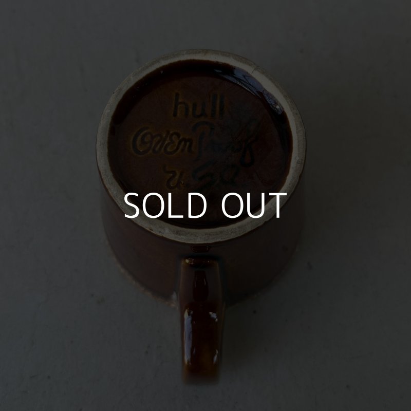 画像6: VINTAGE ANTIQUE HULL POTTERY MUGCUP ヴィンテージ アンティーク ハル マグカップ コップ 食器 陶器 / コーヒーカップ  ブラウン 茶色 カフェ 喫茶店 店舗什器 アメリカ (5)