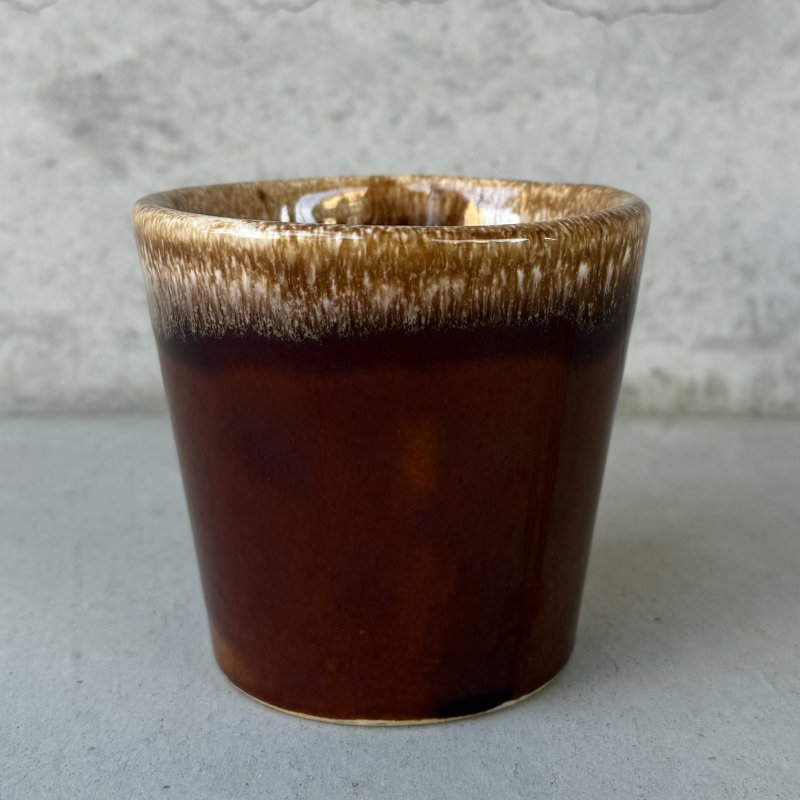 画像4: VINTAGE ANTIQUE HULL POTTERY MUGCUP ヴィンテージ アンティーク ハル マグカップ コップ 食器 陶器 / コーヒーカップ  ブラウン 茶色 カフェ 喫茶店 店舗什器 アメリカ (5)