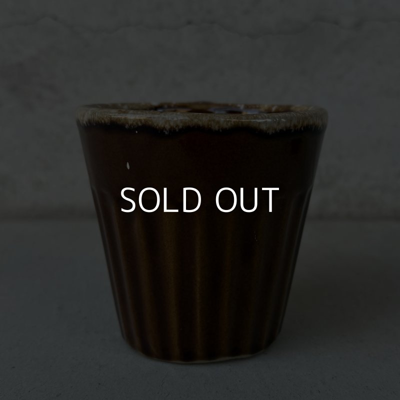 画像4: VINTAGE ANTIQUE POTTERY MUGCUP ヴィンテージ アンティーク マグカップ コップ 食器 陶器 / コーヒーカップ  ブラウン 茶色 楓 カフェ 喫茶店 店舗什器 アメリカ (8)