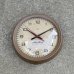画像1: VINTAGE ANTIQUE WALL CLOCK SETH THOMAS ヴィンテージ アンティーク ウォールクロック 壁掛け時計 セストーマス / スクールクロック アイアン 鉄 小 丸型 店舗什器 アメリカ (1)