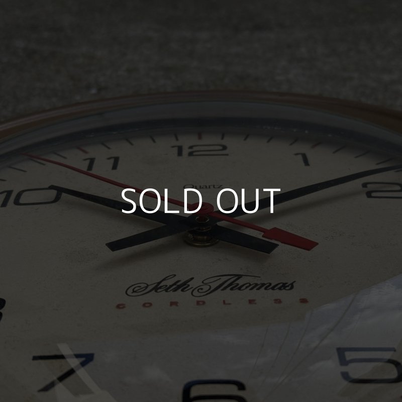 画像7: VINTAGE ANTIQUE WALL CLOCK SETH THOMAS ヴィンテージ アンティーク ウォールクロック 壁掛け時計 セストーマス / スクールクロック アイアン 鉄 小 丸型 店舗什器 アメリカ