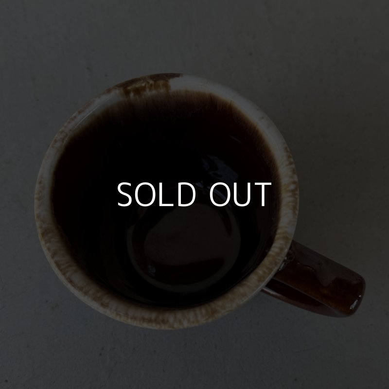 画像5: VINTAGE ANTIQUE MCCOY POTTERY MUGCUP ヴィンテージ アンティーク マッコイ マグカップ コップ 食器 陶器 / コーヒーカップ  ブラウン 茶色 カフェ 喫茶店 店舗什器 アメリカ (4)