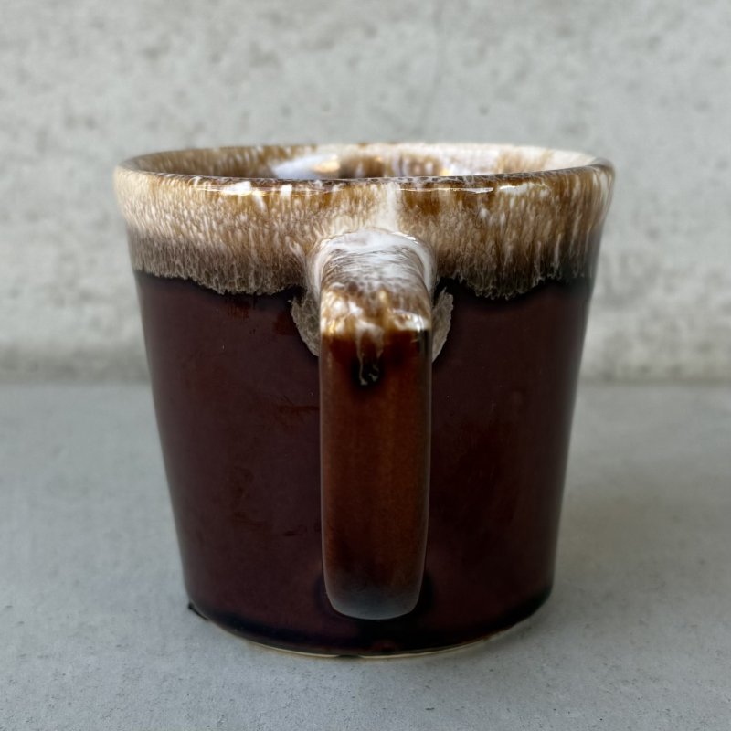 画像3: VINTAGE ANTIQUE MCCOY POTTERY MUGCUP ヴィンテージ アンティーク マッコイ マグカップ コップ 食器 陶器 / コーヒーカップ  ブラウン 茶色 カフェ 喫茶店 店舗什器 アメリカ (3)