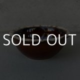 VINTAGE ANTIQUE HULL POTTERY BOWL ヴィンテージ アンティーク ハル ボウル 皿 食器 陶器 / ブラウン 茶色 カフェ 喫茶店 店舗什器 アメリカ (1)