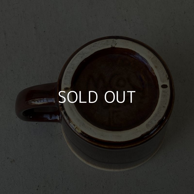 画像6: VINTAGE ANTIQUE MCCOY POTTERY MUGCUP ヴィンテージ アンティーク マッコイ マグカップ コップ 食器 陶器 / コーヒーカップ  ブラウン 茶色 カフェ 喫茶店 店舗什器 アメリカ (4)