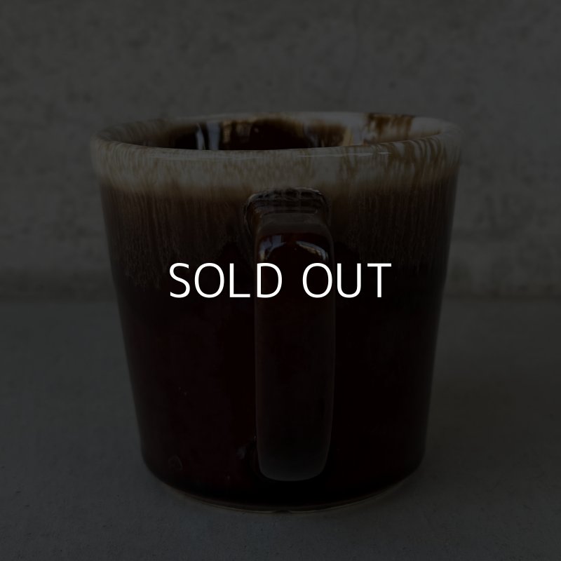 画像3: VINTAGE ANTIQUE MCCOY POTTERY MUGCUP ヴィンテージ アンティーク マッコイ マグカップ コップ 食器 陶器 / コーヒーカップ  ブラウン 茶色 カフェ 喫茶店 店舗什器 アメリカ (4)