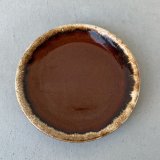 VINTAGE ANTIQUE HULL  POTTERY ヴィンテージ アンティーク ハル ポタリー プレート 皿 陶器 食器 / トレー ブラウン 茶色 カフェ 喫茶店 店舗什器 アメリカ USA (3)