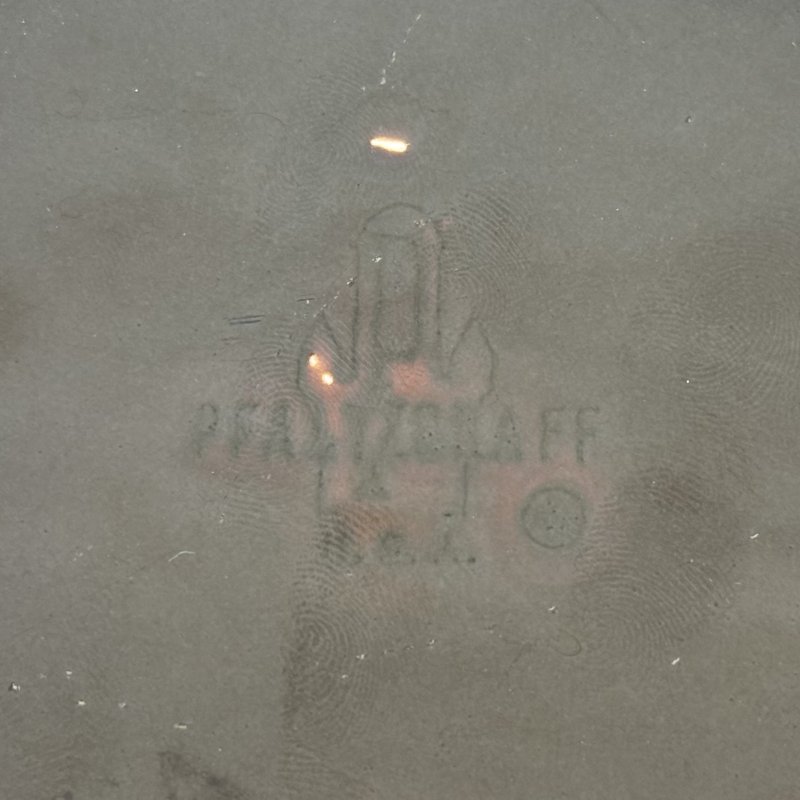 画像5: VINTAGE ANTIQUE PFALTZGRAFF PLATE POTTERY ヴィンテージ アンティーク ファルツグラフ プレート 皿 陶器 食器 / トレー 丸皿 ブラウン 茶色 カフェ 喫茶店 店舗什器 アメリカ USA (8)