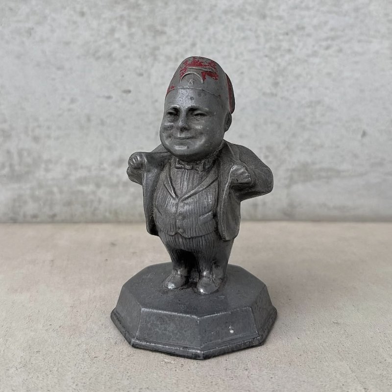 画像1: VINTAGE ANTIQUE FREEMASON SHRINERS ヴィンテージ アンティーク フリーメーソン フリーメイソン シュライナー オブジェ  / コレクタブル  ディスプレイ 人形 置物 鋳物 アメリカ