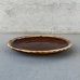 画像3: VINTAGE ANTIQUE HULL  POTTERY ヴィンテージ アンティーク ハル ポタリー プレート 皿 陶器 食器 / トレー ブラウン 茶色 カフェ 喫茶店 店舗什器 アメリカ USA (3) (3)