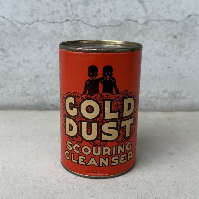画像1: VINTAGE ANTIQUE GOLD DUST FAIRBANK CO. TIN CAN ヴィンテージ アンティーク TIN缶 / コレクタブル キャラクター アドバタイジング オブジェ ディスプレイ ブリキ 企業物 アメリカ