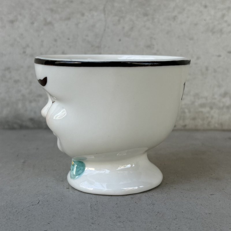 画像4: VINTAGE ANTIQUE BAILEYS SUGAR POT ヴィンテージ アンティーク ベイリーズ フェイスカップ シュガーポット / コレクタブル オブジェ ティーカップ マグカップ ノベルティ 1996年限定 陶器 食器 雑貨 (2)