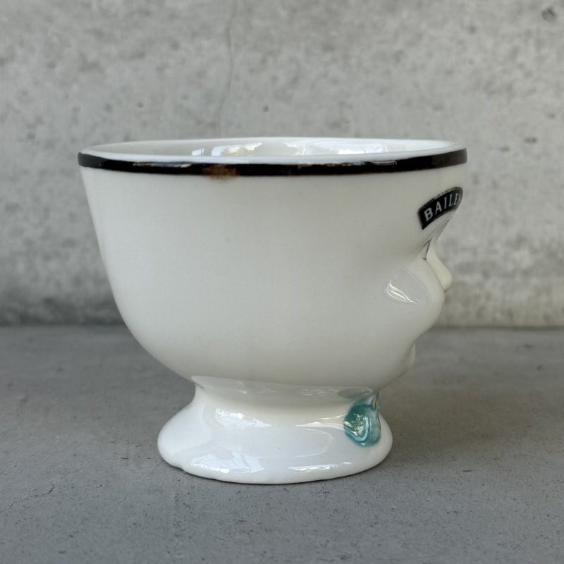 画像3: VINTAGE ANTIQUE BAILEYS SUGAR POT ヴィンテージ アンティーク ベイリーズ フェイスカップ シュガーポット / コレクタブル オブジェ ティーカップ マグカップ ノベルティ 1996年限定 陶器 食器 雑貨 (2)