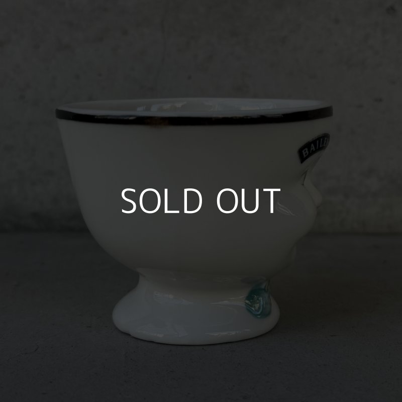 画像3: VINTAGE ANTIQUE BAILEYS SUGAR POT ヴィンテージ アンティーク ベイリーズ フェイスカップ シュガーポット / コレクタブル オブジェ ティーカップ マグカップ ノベルティ 1996年限定 陶器 食器 雑貨 (2)