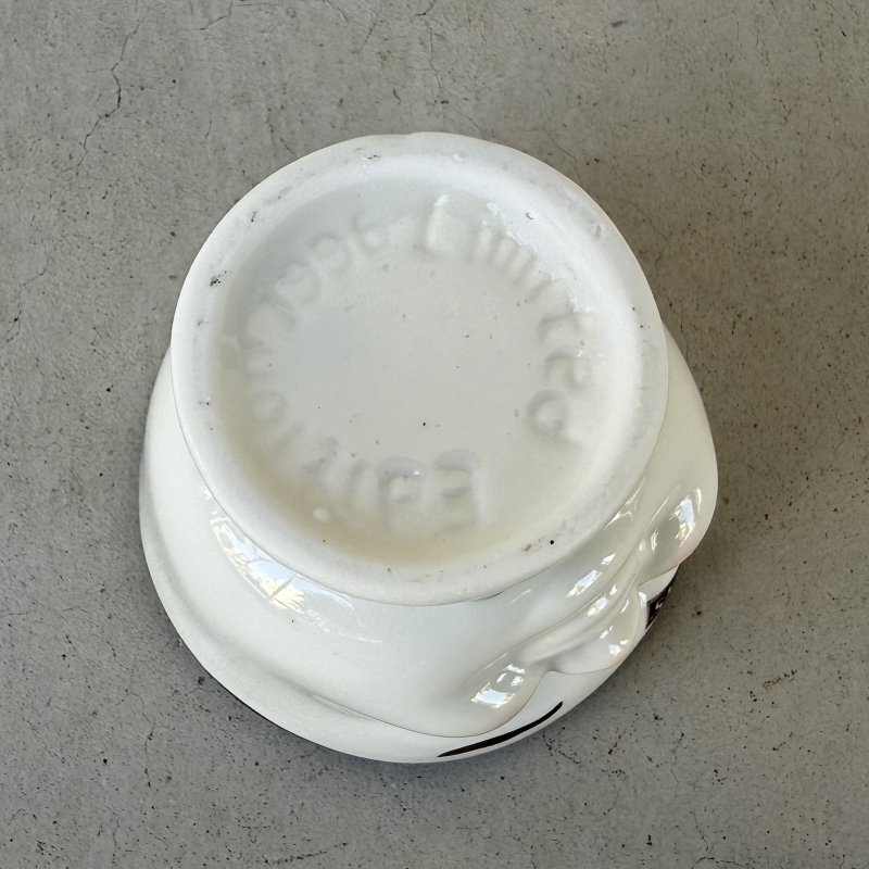 画像6: VINTAGE ANTIQUE BAILEYS SUGAR POT ヴィンテージ アンティーク ベイリーズ フェイスカップ シュガーポット / コレクタブル オブジェ ティーカップ マグカップ ノベルティ 1996年限定 陶器 食器 雑貨 (2)