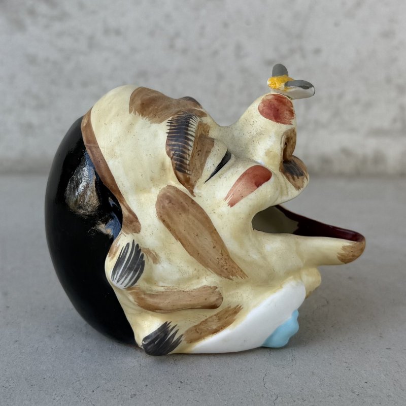 画像4: VINTAGE CERAMIC HOBO ASHTRAY ヴィンテージ セラミック アシュトレイ / JAPAN オキュパイドジャパン コレクタブル オブジェ 陶器 灰皿 輸出用 日本製 C