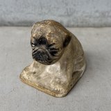 VINTAGE ANTIQUE CHALKWEAR BULLDOG ヴィンテージ アンティーク チョークウェア ブルドッグ オブジェ / コレクタブル ディスプレイ インテリア 犬 置物 動物 アメリカ