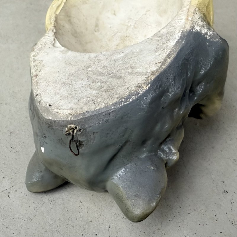 画像7: VINTAGE ANTIQUE CHALKWEAR CAT ヴィンテージ アンティーク チョークウェア 猫 ねこ オブジェ / コレクタブル ディスプレイ インテリア ストリングホルダー 毛糸ホルダー 置物 動物 アメリカ