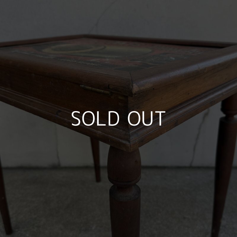 画像10: VINTAGE ANTIQUE SIDE TABLE J.&P.COATS' THREAD ヴィンテージ アンティーク サイドテーブル / コレクタブル ディスプレイ アドバタイジング 陳列棚 飾り棚 木製 家具 店舗什器  企業物