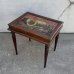 画像1: VINTAGE ANTIQUE SIDE TABLE J.&P.COATS' THREAD ヴィンテージ アンティーク サイドテーブル / コレクタブル ディスプレイ アドバタイジング 陳列棚 飾り棚 木製 家具 店舗什器  企業物 (1)