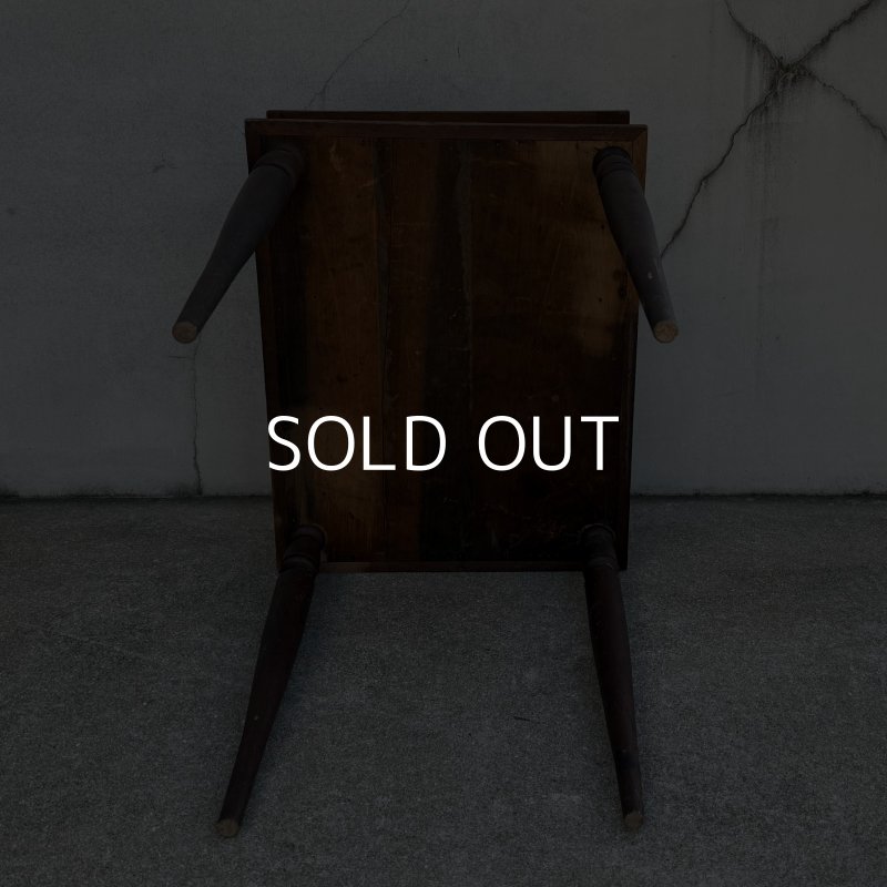 画像8: VINTAGE ANTIQUE SIDE TABLE J.&P.COATS' THREAD ヴィンテージ アンティーク サイドテーブル / コレクタブル ディスプレイ アドバタイジング 陳列棚 飾り棚 木製 家具 店舗什器  企業物