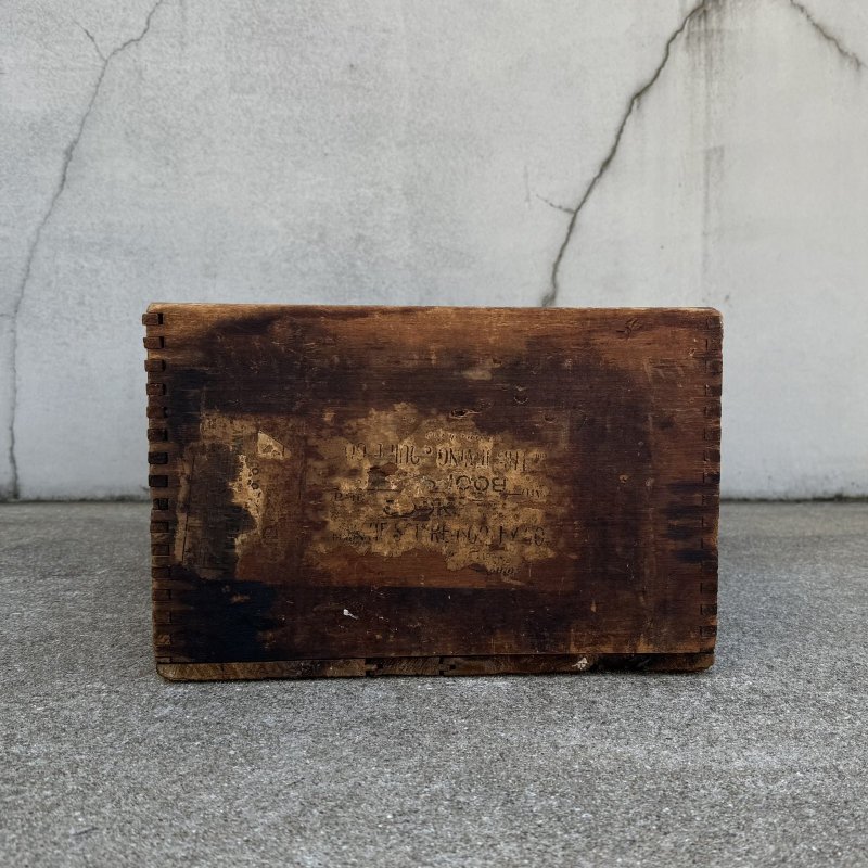 画像3: VINTAGE ANTIQUE WOOD CRATE WOODEN BOX THE AMERICAN HISTORY AND ENCYCLOPEDIA OF MUSIC ヴィンテージ アンティーク ウッドボックス 木箱 / コレクタブル 収納 ケース 店舗什器 アメリカ USA 