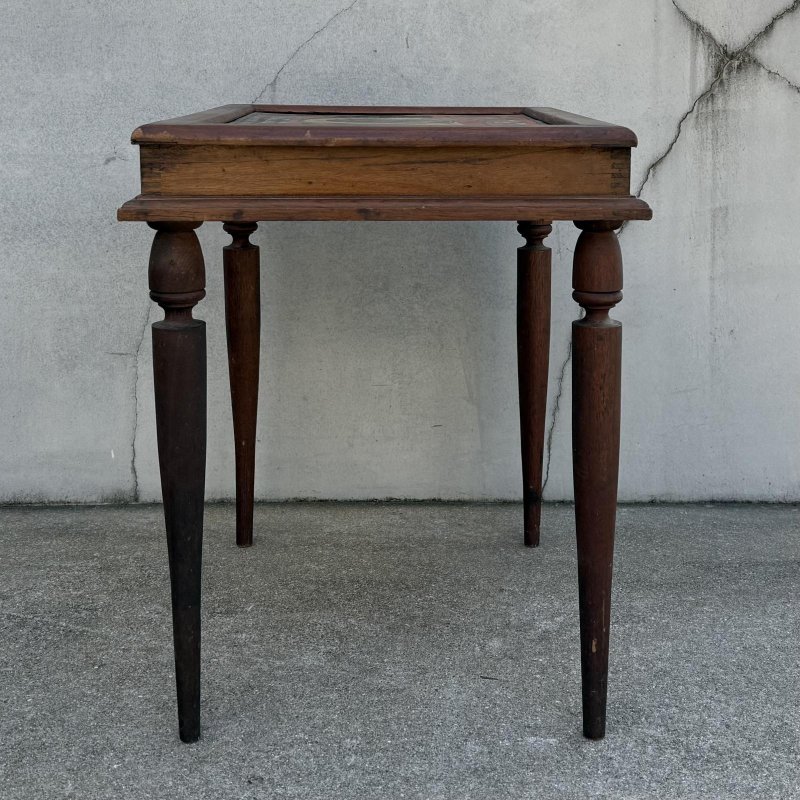 画像5: VINTAGE ANTIQUE SIDE TABLE J.&P.COATS' THREAD ヴィンテージ アンティーク サイドテーブル / コレクタブル ディスプレイ アドバタイジング 陳列棚 飾り棚 木製 家具 店舗什器  企業物