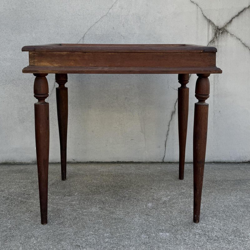 画像4: VINTAGE ANTIQUE SIDE TABLE J.&P.COATS' THREAD ヴィンテージ アンティーク サイドテーブル / コレクタブル ディスプレイ アドバタイジング 陳列棚 飾り棚 木製 家具 店舗什器  企業物