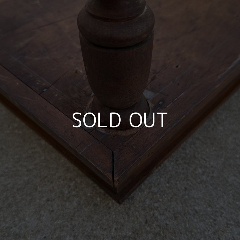 画像11: VINTAGE ANTIQUE SIDE TABLE J.&P.COATS' THREAD ヴィンテージ アンティーク サイドテーブル / コレクタブル ディスプレイ アドバタイジング 陳列棚 飾り棚 木製 家具 店舗什器  企業物