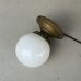 画像1: VINTAGE ANTIQUE LIGHTING ヴィンテージ アンティーク  シーリングライト 天井照明  / ライト ランプ ガラスシェード インテリア 真鍮 電気 ショップ 店舗什器 E26 アメリカ (1)