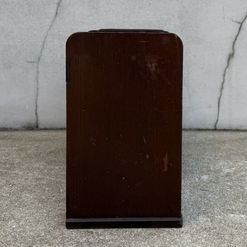 画像5: アンティーク 昭和レトロ 古道具 本立て 本棚 ブックスタンド / インテリア 収納 木製 家具 古民家 蔵 うぶだし