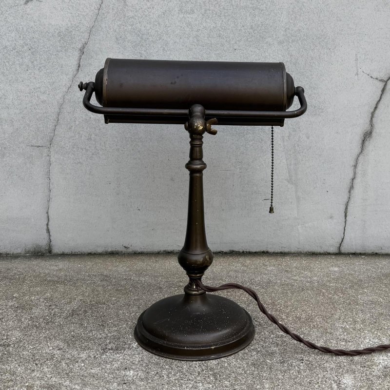 画像2: VINTAGE ANTIQUE DESKLAMP ヴィンテージ アンティーク デスクランプ スタンドライト 卓上ライト テーブルランプ 照明 /  インテリア 店舗什器 アメリカ