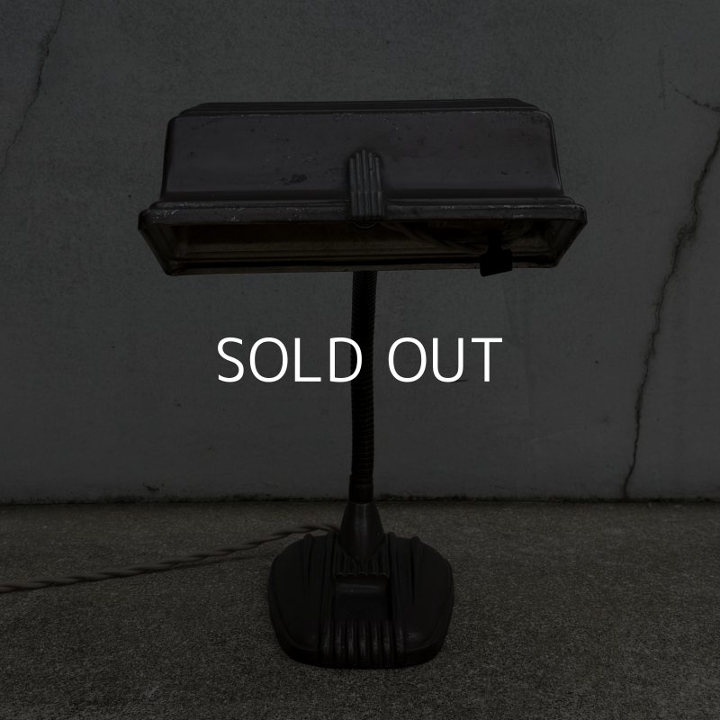 画像2: VINTAGE ANTIQUE DESKLAMP ヴィンテージ アンティーク デスクランプ スタンドライト 卓上ライト テーブルランプ 照明 / グースネック アイアン 鉄 店舗什器 アメリカ