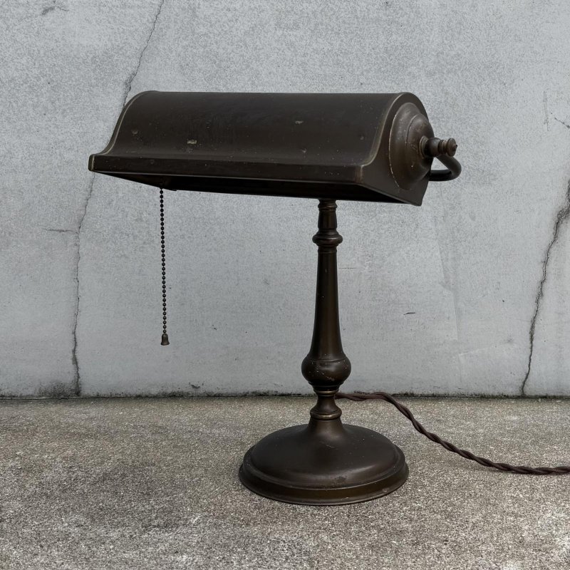 画像1: VINTAGE ANTIQUE DESKLAMP ヴィンテージ アンティーク デスクランプ スタンドライト 卓上ライト テーブルランプ 照明 /  インテリア 店舗什器 アメリカ