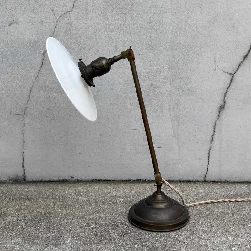 画像5: VINTAGE ANTIQUE FARIES DESKLAMP STANDLIGHT ヴィンテージ アンティーク フェアリーズ デスクライト スタンドライト 卓上照明 / コレクタブル テーブルランプ ブラス 真鍮 E26 店舗什器 BE アメリカ