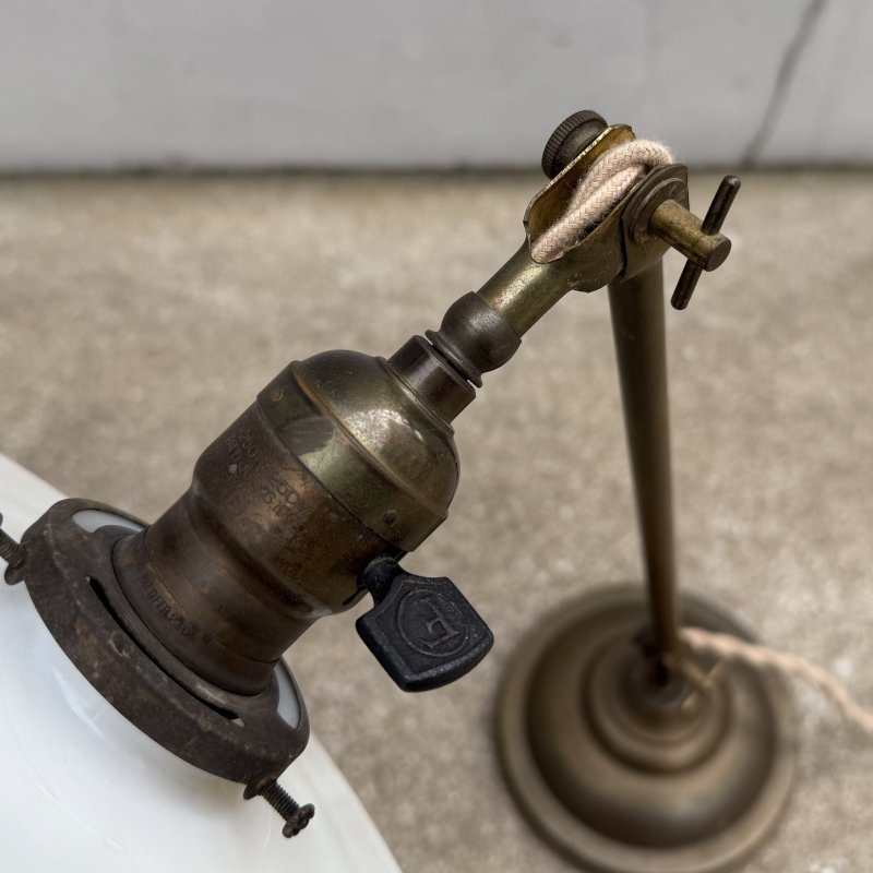 画像6: VINTAGE ANTIQUE FARIES DESKLAMP STANDLIGHT ヴィンテージ アンティーク フェアリーズ デスクライト スタンドライト 卓上照明 / コレクタブル テーブルランプ ブラス 真鍮 E26 店舗什器 BE アメリカ