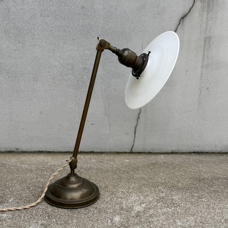 画像4: VINTAGE ANTIQUE FARIES DESKLAMP STANDLIGHT ヴィンテージ アンティーク フェアリーズ デスクライト スタンドライト 卓上照明 / コレクタブル テーブルランプ ブラス 真鍮 E26 店舗什器 BE アメリカ