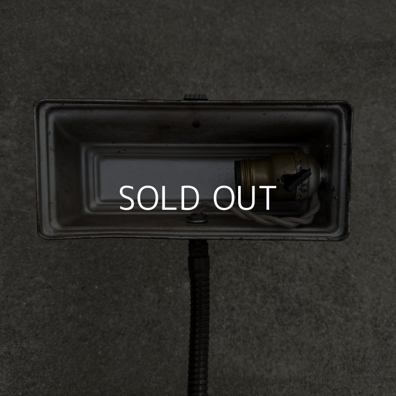 画像8: VINTAGE ANTIQUE DESKLAMP ヴィンテージ アンティーク デスクランプ スタンドライト 卓上ライト テーブルランプ 照明 / グースネック アイアン 鉄 店舗什器 アメリカ