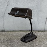 VINTAGE ANTIQUE DESKLAMP ヴィンテージ アンティーク デスクランプ スタンドライト 卓上ライト テーブルランプ 照明 / グースネック アイアン 鉄 店舗什器 アメリカ