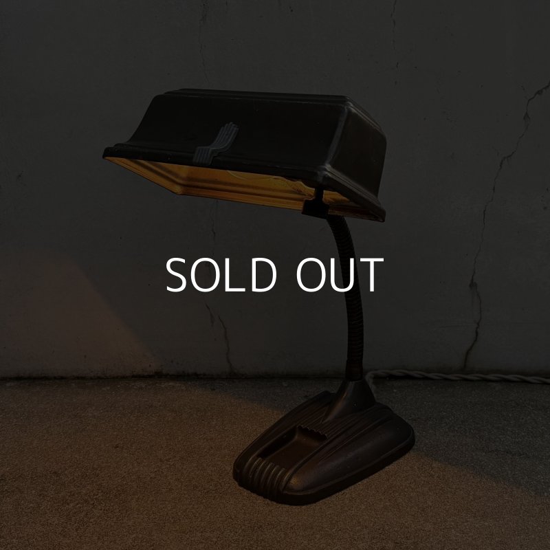 画像11: VINTAGE ANTIQUE DESKLAMP ヴィンテージ アンティーク デスクランプ スタンドライト 卓上ライト テーブルランプ 照明 / グースネック アイアン 鉄 店舗什器 アメリカ